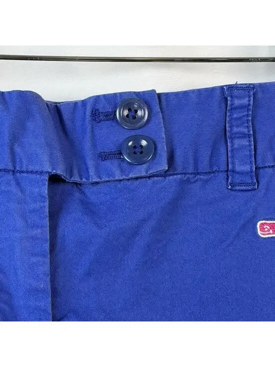 Vineyard Vines Women's Size 8 Blue Embroidered Whale Chino Mini Skirt w/ Pockets - Picture 5 of 9